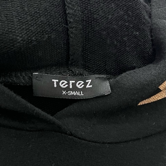 TEREZ rose gold foil star hoodie - Picture 3 of 8